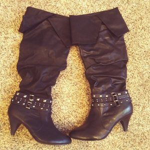 SOLD Size 8 New and So Cute 3inch Heel black Boot